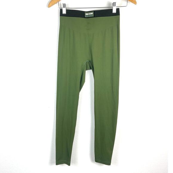 Adam Selman Sport Bonded Active Legging Green High Rise Athleisure Women's Small - Picture 3 of 10